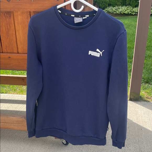 Puma Men's Navy Crewneck Sweater - Picture 1 of 6